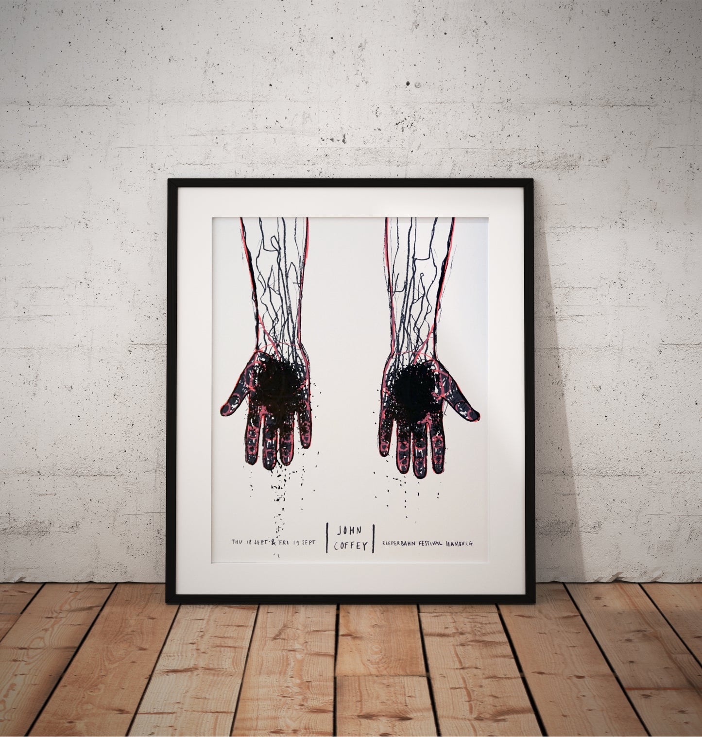 John Coffey screenprinted gigposter