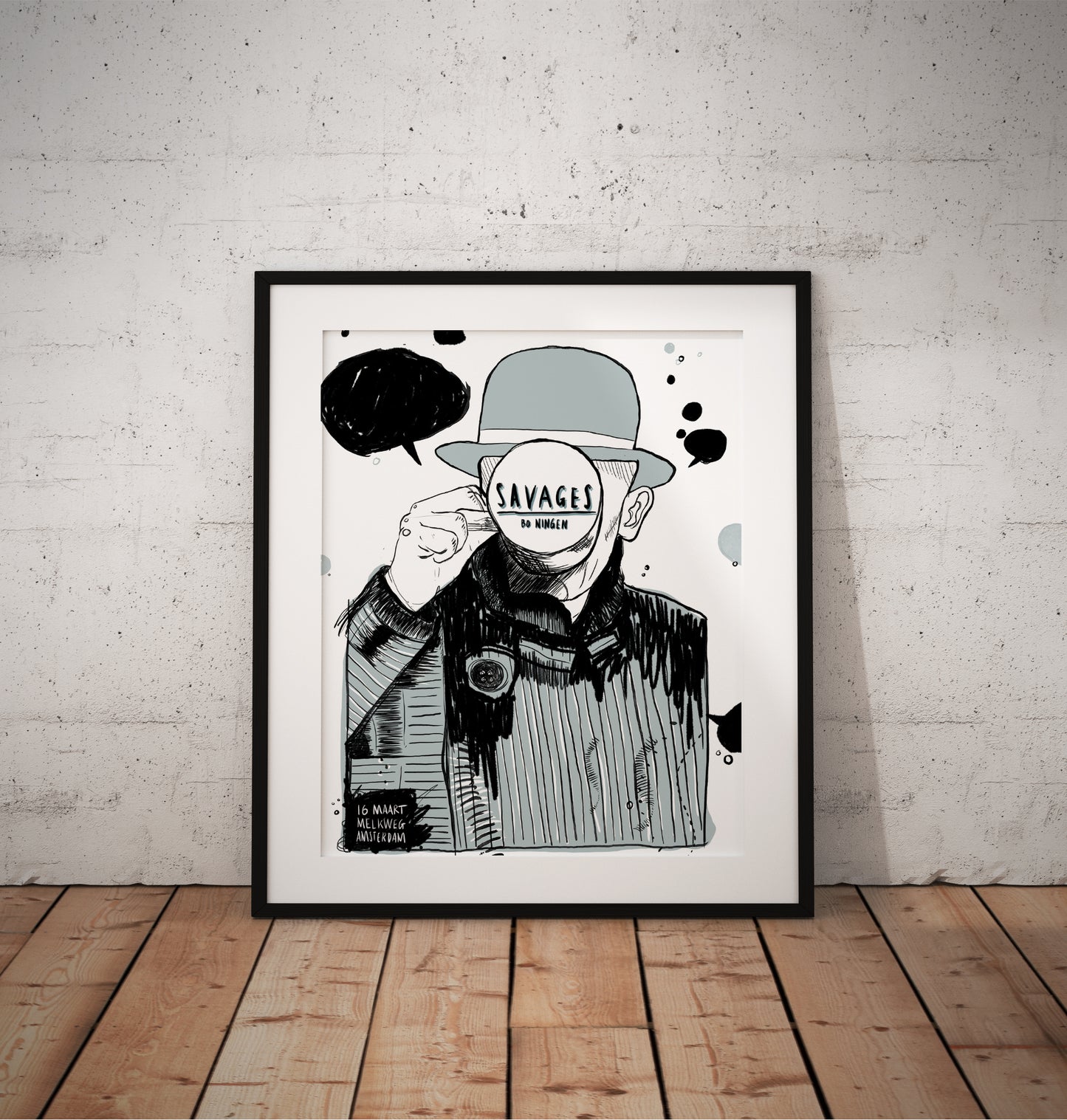 Savages screenprinted gigposter