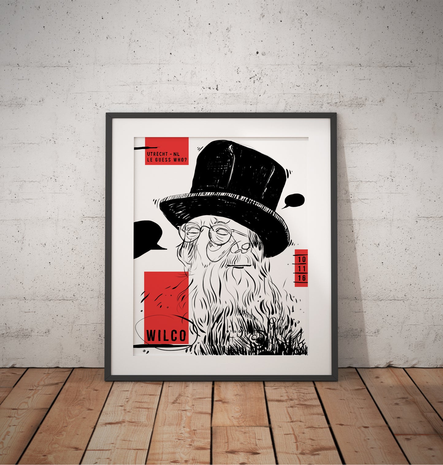 Wilco screenprinted gigposter