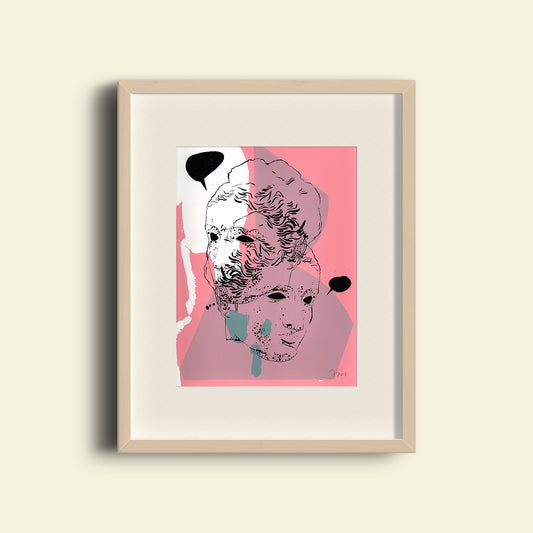 everything is fake art print