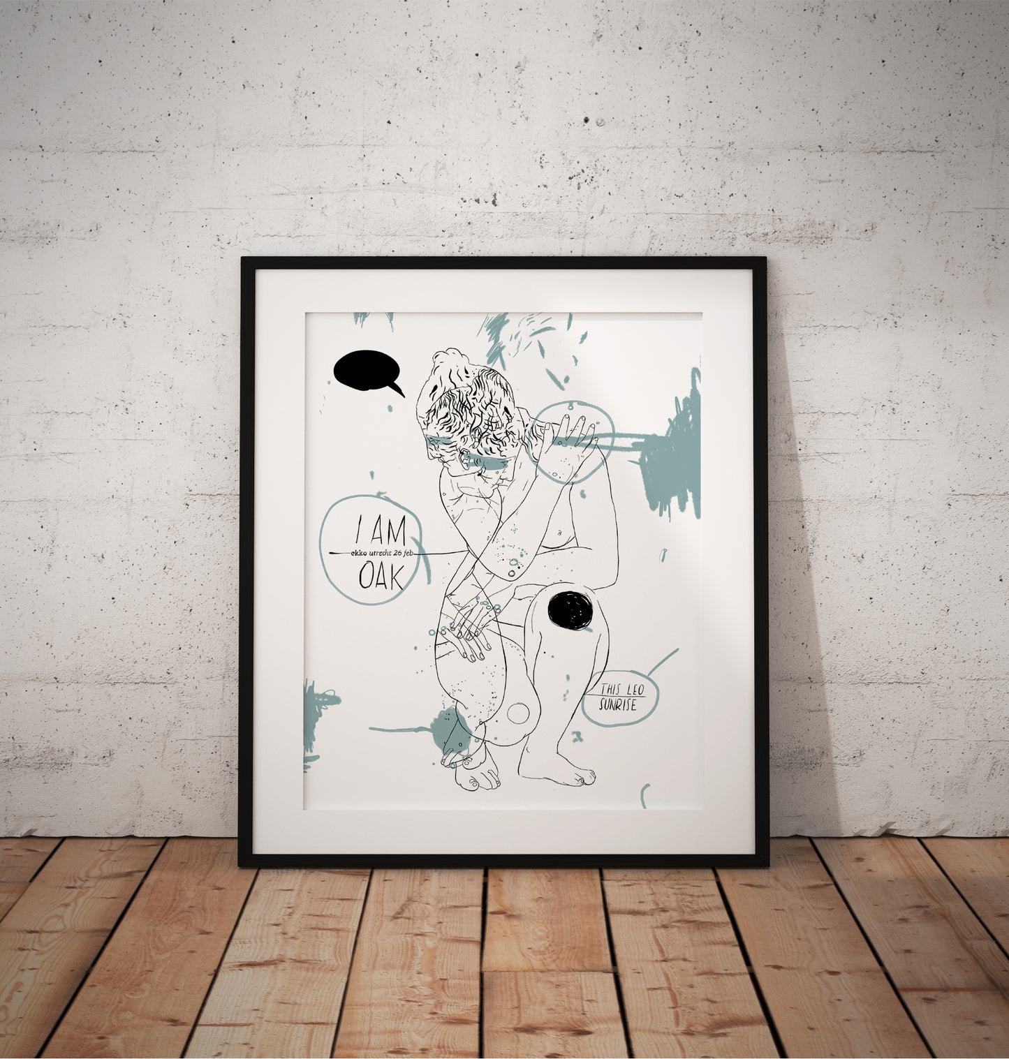 I am oak screenprinted gigposter