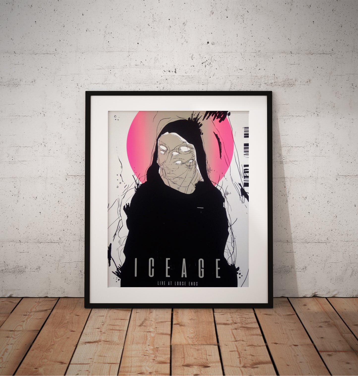 Iceage screenprinted gigposter loose ends