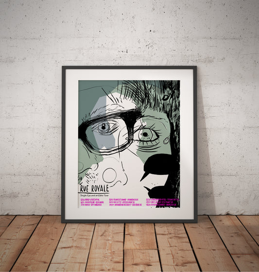 Rue Royale screenprinted gigposter tourposter