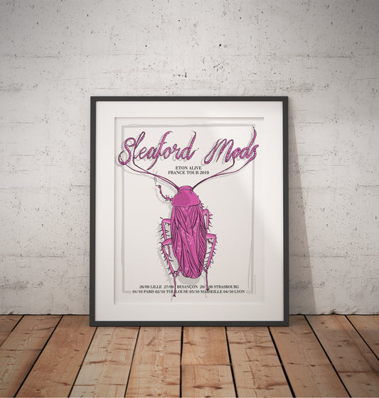 Sleaford Mods screenprinted gigposter