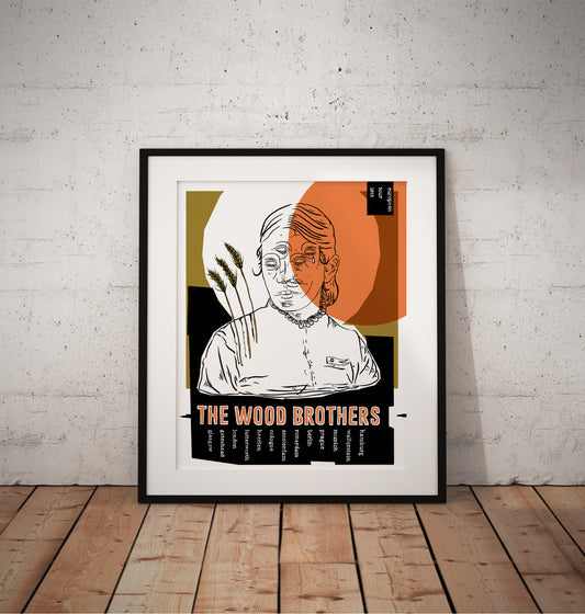 The Wood Brothers screenprinted gigposter