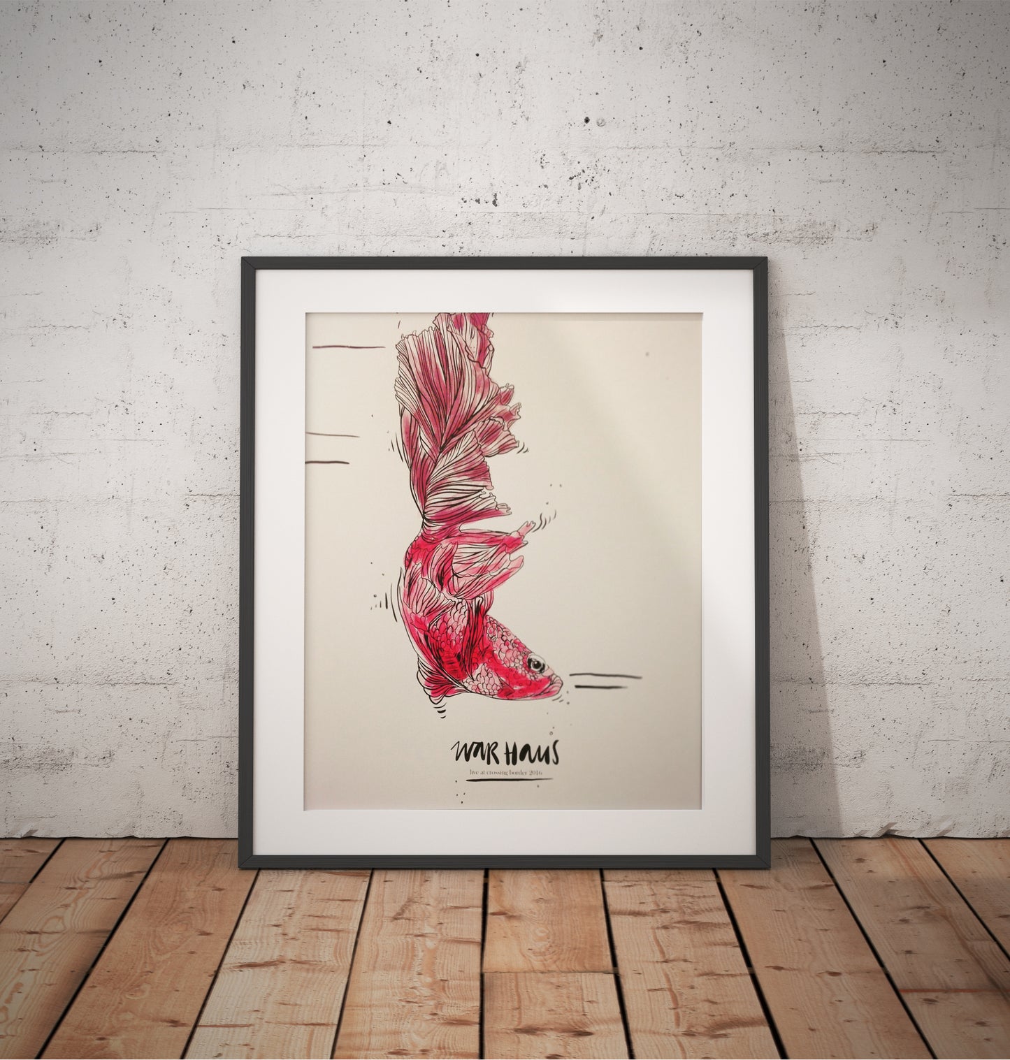 Warhaus screenprinted gigposter