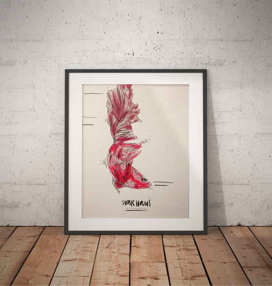 Warhaus screenprinted gigposter