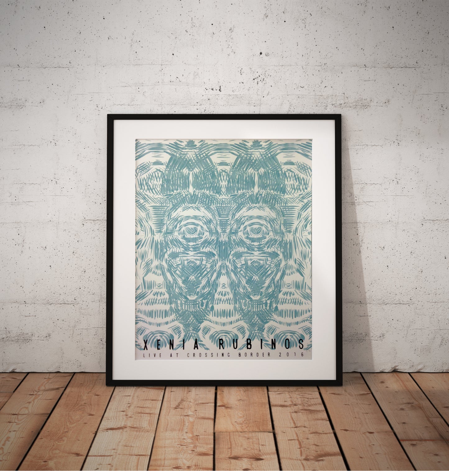 Xenia Rubinos screenprinted gigposter